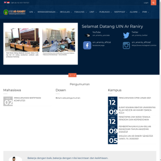 Ar-Raniry University  aka (IDNIC-AR-RANIRY-AS-ID)  website