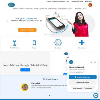  Tashi InfoComm Limited - Domestic Network  aka (TashiCell Domestic Network)  website