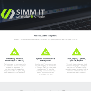 Simm IT Services  website