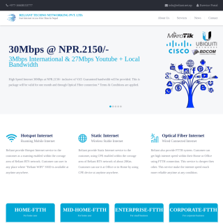 Reliant Techno Networking  aka (RTN)  website