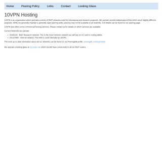  10VPN Internal Network  website