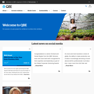 QBE Insurance Group  website