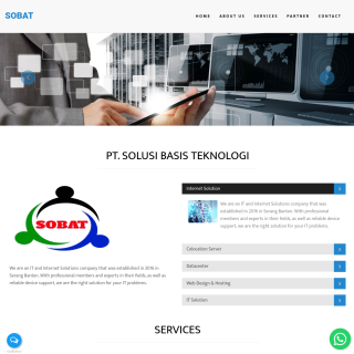  Solusindo Basis Teknologi  aka (SOBAT-ID)  website