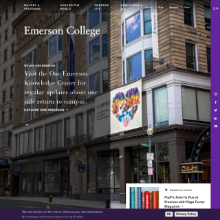  Emerson College  website