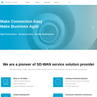 OceanBlue Cloud Technology  website