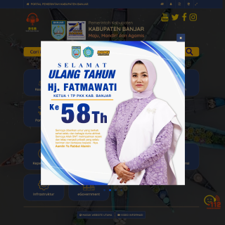  Pemerintah Kabupaten Banjar  website