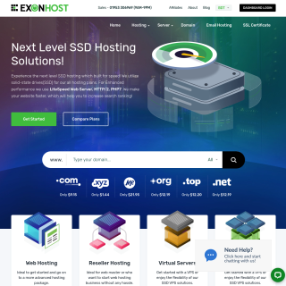 ExonHost  website