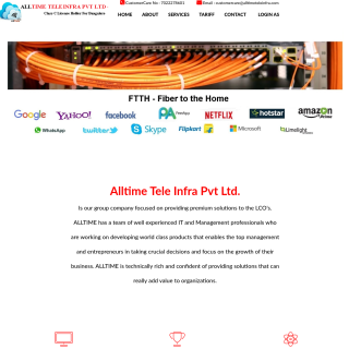 Alltime Teleinfra Pvt Ltd  website