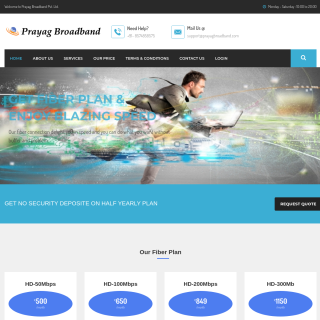 Prayag Broadband  aka (Prayagbb)  website