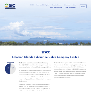  Solomon Islands Submarine Cable Company  aka (SISCC)  website