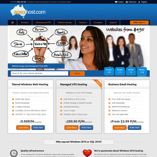 Apexhost  website