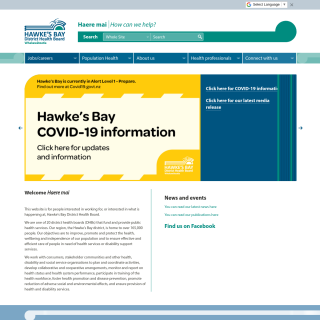  Hawkes Bay District Health Board  aka (HBDHB)  website