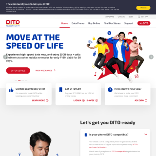 DITO Telecommunity Corporation website