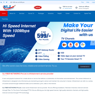 SLJ Fiber Networks  website