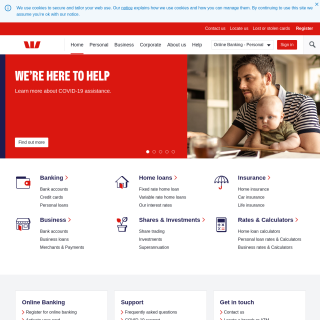  Westpac Banking  website