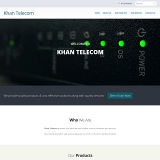 Khan Telecommunications  website