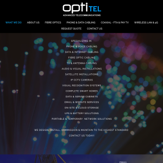 OptiTel Australia  website