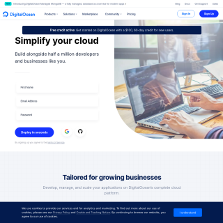  DigitalOcean  aka (Digital Ocean)  website