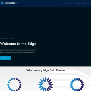Leading Edge Data Centres  website