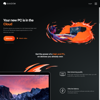 Blade APAC aka (Blade Shadow is the first high-performance computer based in the cloud.) website
