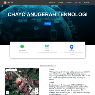 Chayo Anugrah Teknologi  website