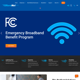 Aeronet Wireless Broadband  website