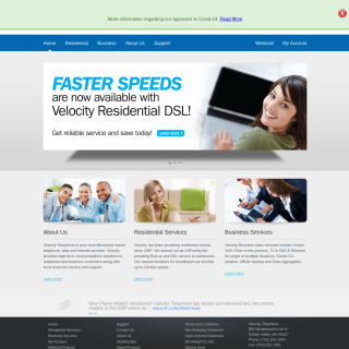  USFamily.net  aka (Velocity Telephone, Gigabit Minnesota, Xpandable Technology)  website