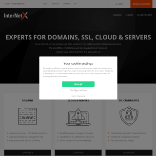 InterNetX GmbH  website
