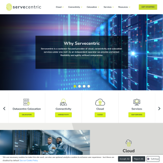 ServeCentric (Blanchardstown)  website