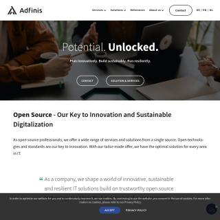 Adfinis  website