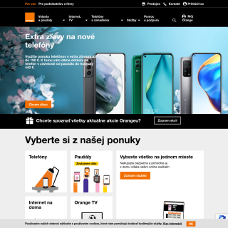 Orange Slovensko  website