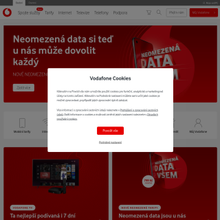 Vodafone Czech Republic  website