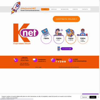 KNET Comunicaciones  website