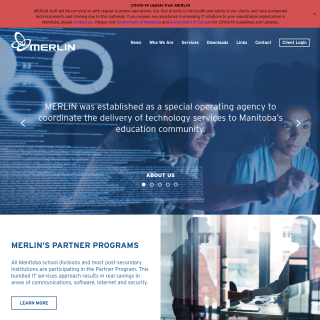  MERLIN-NET  aka (Manitoba Education Research and Learning Information Networks)  website