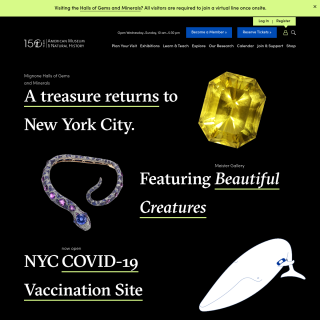  American Museum of Natural History  aka (AMNH)  website