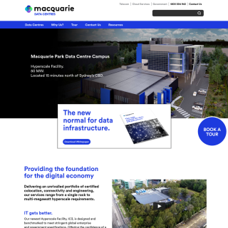  Macquarie Telecom  aka (Macquarie Data Centres)  website