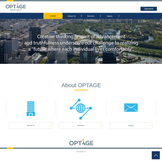 OPTAGE Inc.  website