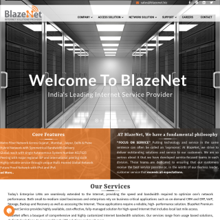 BlazeNet Ltd.  website