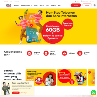  Indosat  website