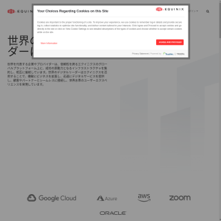 Equinix Connect - TY6  website
