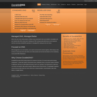 DurableDNS LLC  website