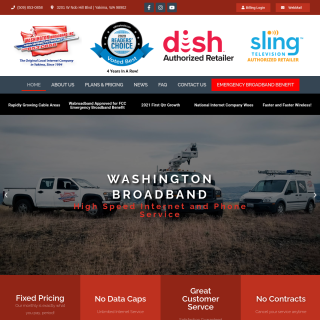  Washington Broadband  website