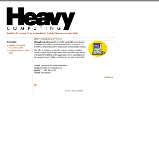  Heavy Computing  aka (hc1.ca)  website