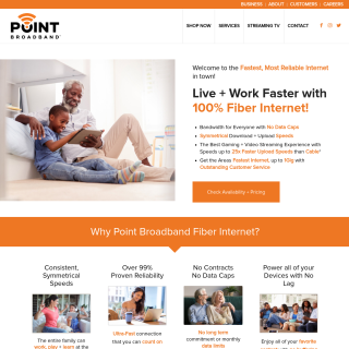  Casair  aka (Point Broadband)  website