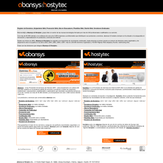Abansys & Hostytec, S.L.  website