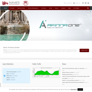 Namex Route Servers website