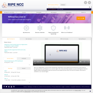 RIPE NCC Authoritative DNS  website