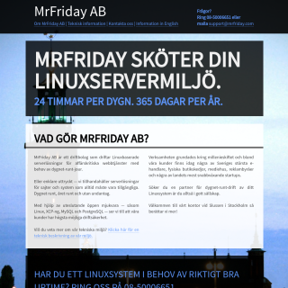 MrFriday AB  website