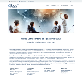 CBlue SPRL website