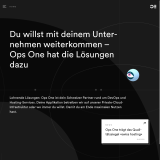 Ops One AG website
